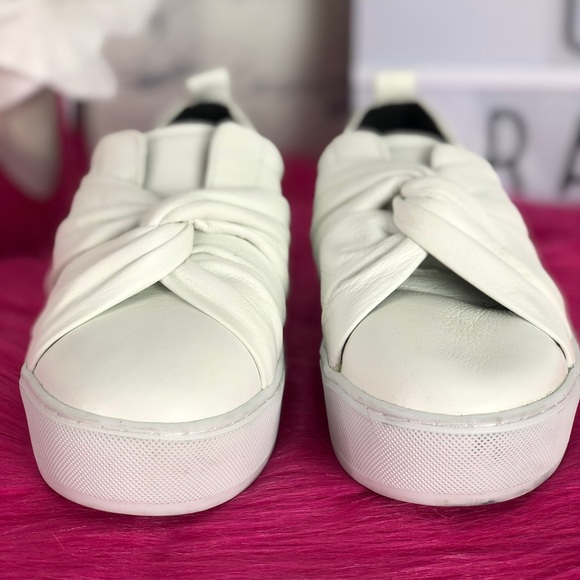Rebecca Minkoff Nicole Knot White Sneaker - Picture 8 of 8